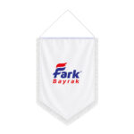 Custom Printed Pentagon Pennant Flag (Swallowtail / Sword Cut)