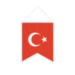 Turkish Flag Pentagon Pennant (Swallowtail)