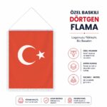Turkish Flag Rectangular Pennant - Image 2