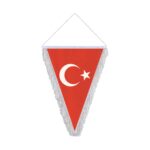 Flama Bayrak Türk Bayrağı Baskılı - Üçgen